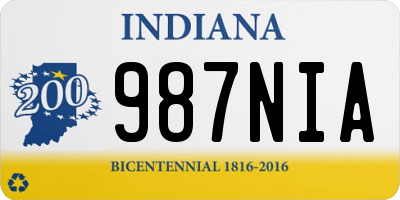 IN license plate 987NIA