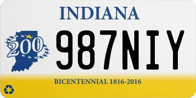 IN license plate 987NIY