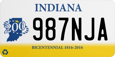 IN license plate 987NJA