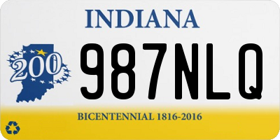 IN license plate 987NLQ