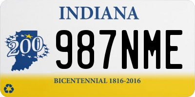 IN license plate 987NME