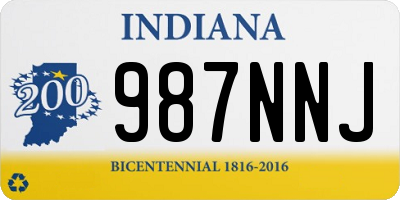 IN license plate 987NNJ