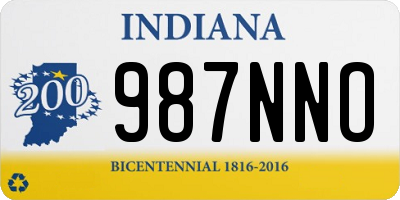 IN license plate 987NNO