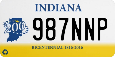 IN license plate 987NNP