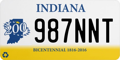 IN license plate 987NNT