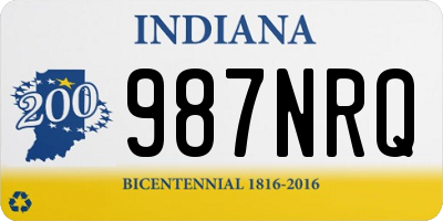 IN license plate 987NRQ