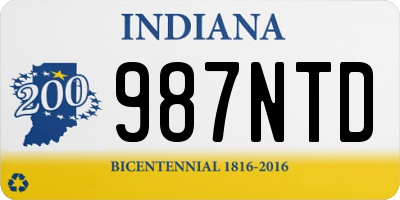 IN license plate 987NTD