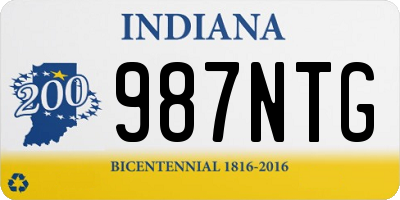 IN license plate 987NTG