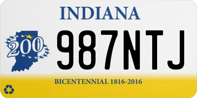 IN license plate 987NTJ