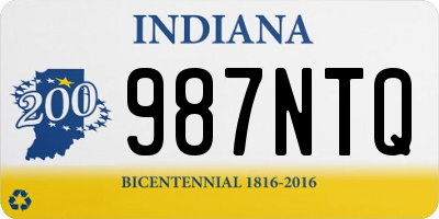 IN license plate 987NTQ