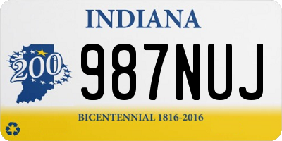 IN license plate 987NUJ