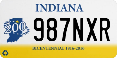 IN license plate 987NXR