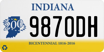 IN license plate 987ODH