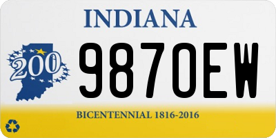 IN license plate 987OEW