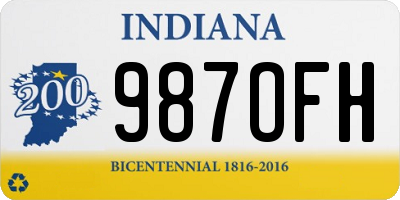 IN license plate 987OFH
