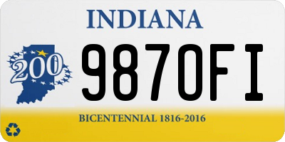 IN license plate 987OFI