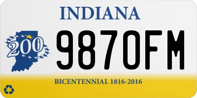 IN license plate 987OFM