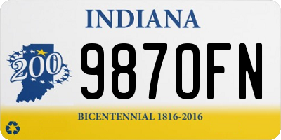 IN license plate 987OFN