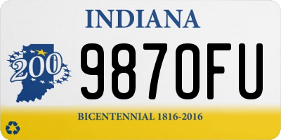 IN license plate 987OFU