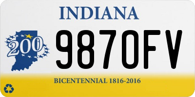 IN license plate 987OFV