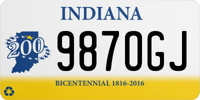 IN license plate 987OGJ