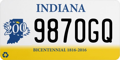 IN license plate 987OGQ