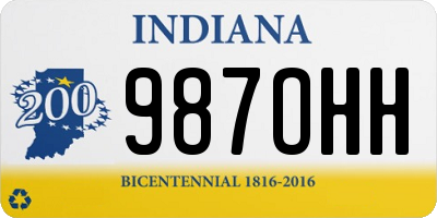 IN license plate 987OHH