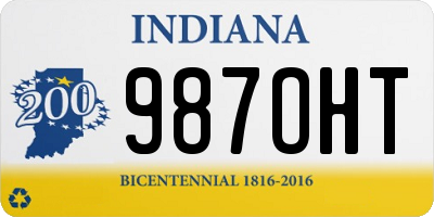 IN license plate 987OHT