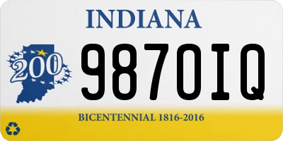 IN license plate 987OIQ