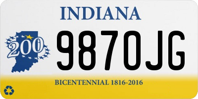 IN license plate 987OJG