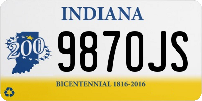 IN license plate 987OJS