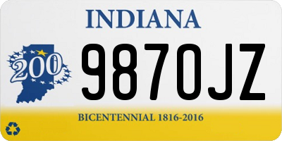 IN license plate 987OJZ