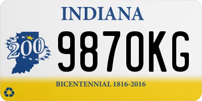 IN license plate 987OKG