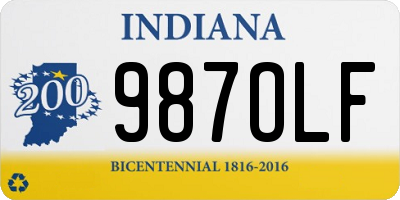 IN license plate 987OLF