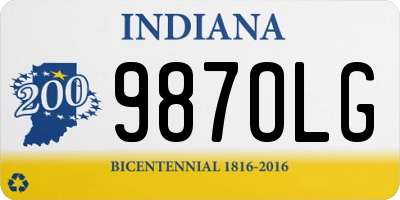 IN license plate 987OLG
