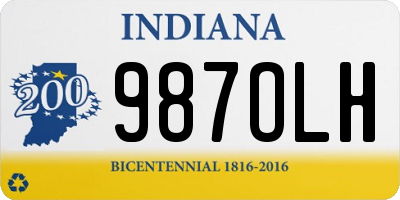 IN license plate 987OLH