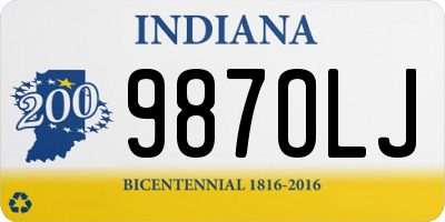 IN license plate 987OLJ