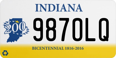 IN license plate 987OLQ