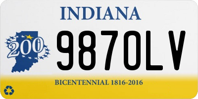 IN license plate 987OLV