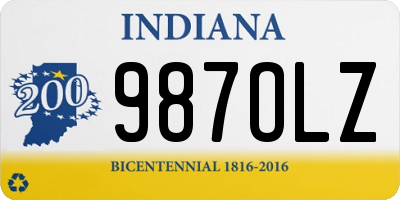 IN license plate 987OLZ