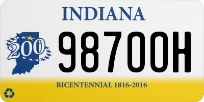 IN license plate 987OOH
