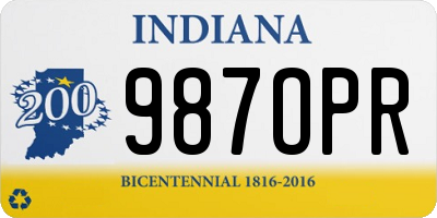 IN license plate 987OPR