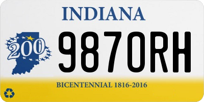 IN license plate 987ORH