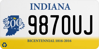 IN license plate 987OUJ