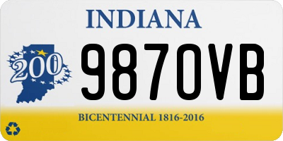 IN license plate 987OVB