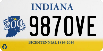 IN license plate 987OVE