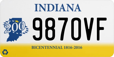 IN license plate 987OVF