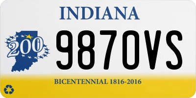 IN license plate 987OVS