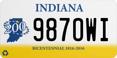 IN license plate 987OWI