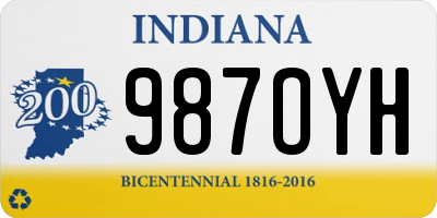 IN license plate 987OYH